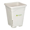 Maceta Active Aqua blanca de 7x7"